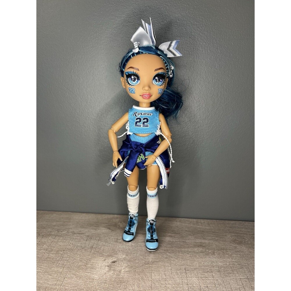 RAINBOW HIGH Fashion Doll Cheerleader Skylar Bradshaw #22 w/Outfit,Jacket,Shoes